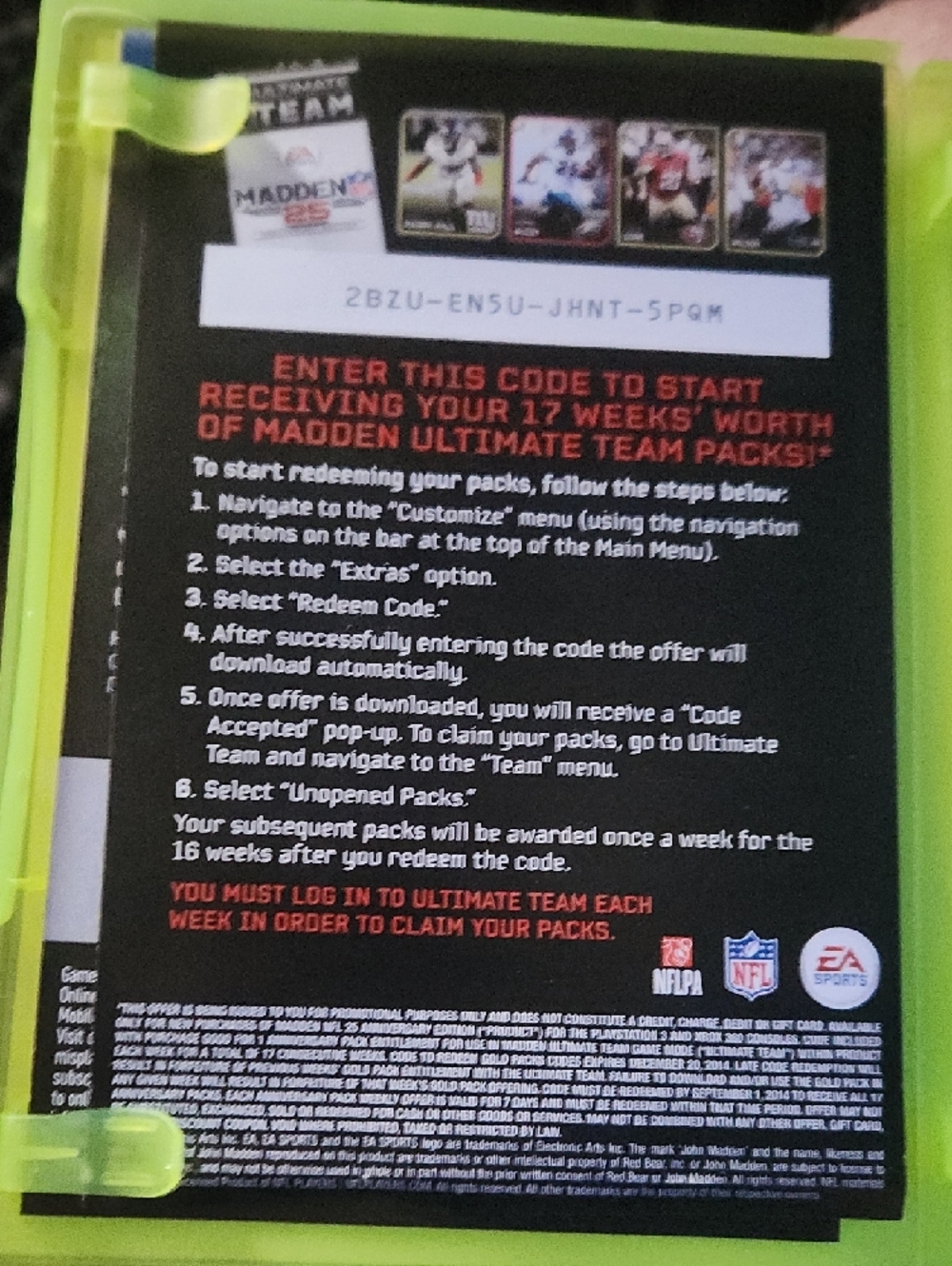 Madden NFL 25 Xbox 360 - EA Sports (Blue) - Picture 2 of 4